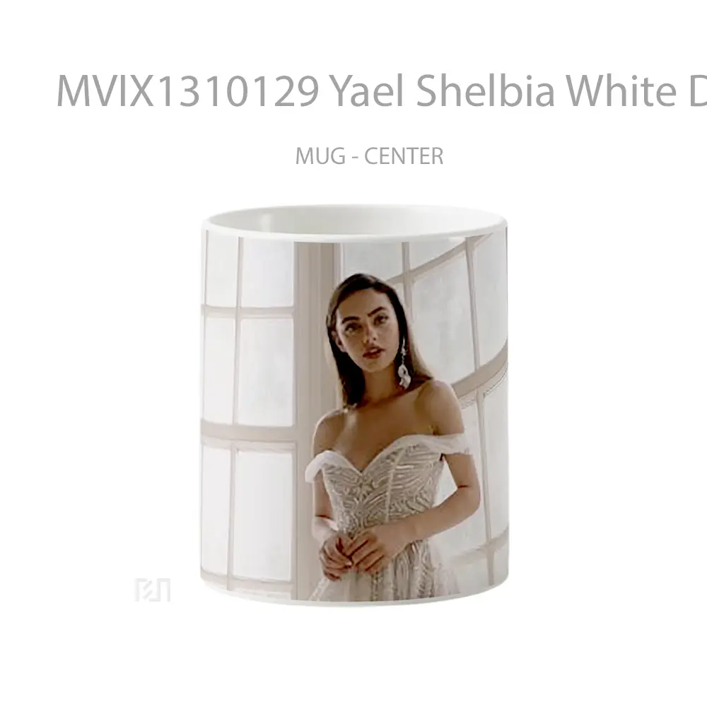 Mug Yael Shelbia White Dress Gelas Keramik Unik