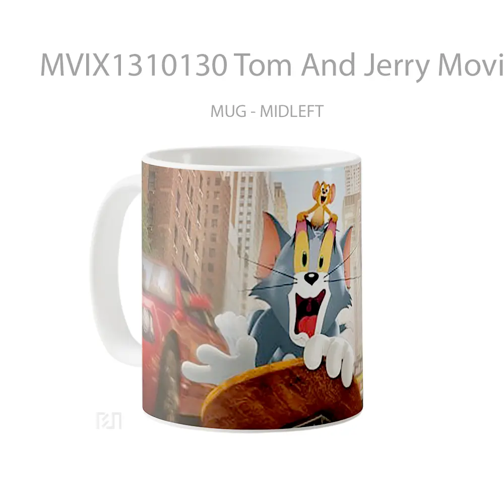 Mug Tom And Jerry Movie Poster Gelas Kartun - All-side / Desain