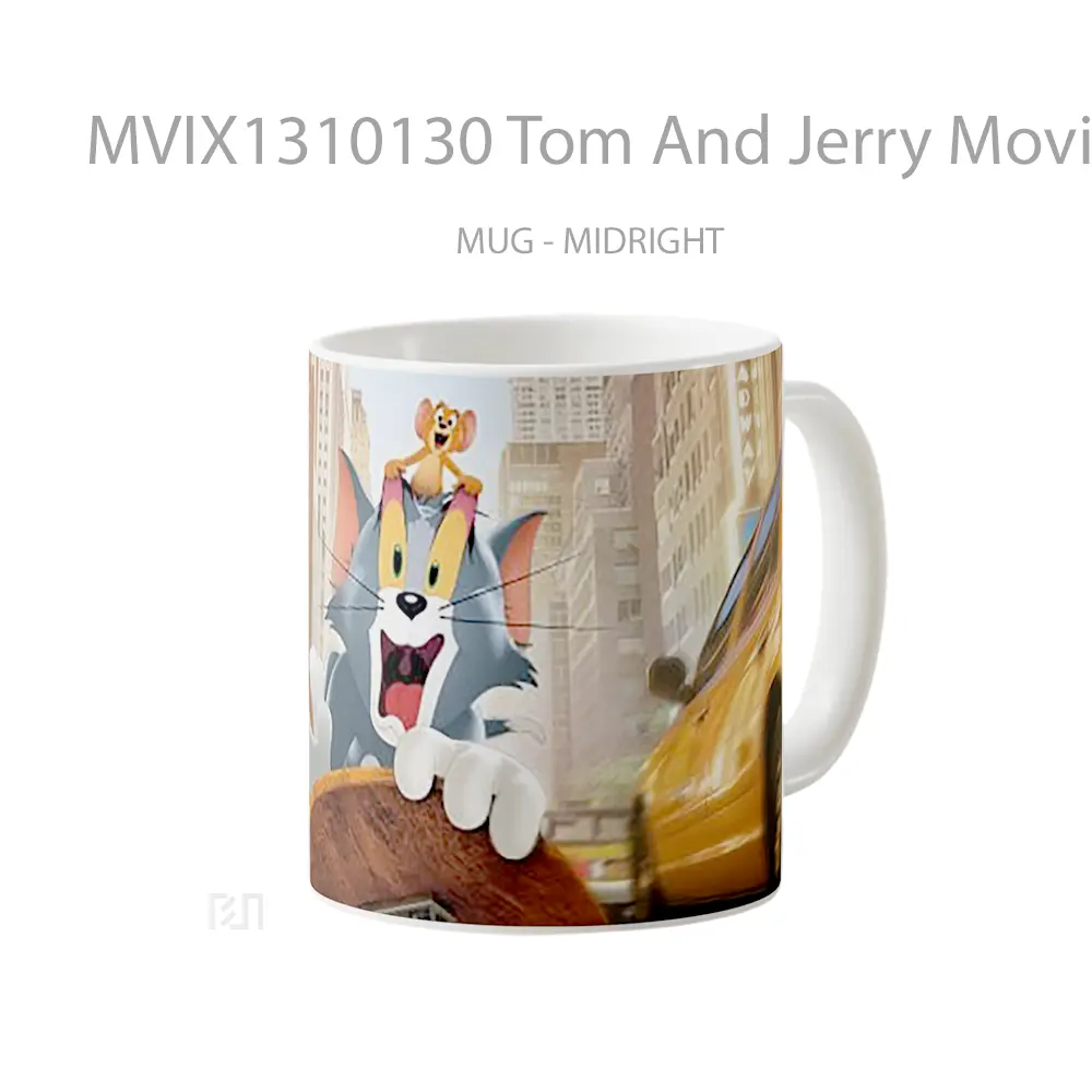 Mug Tom And Jerry Movie Poster Gelas Kartun - All-side / Desain