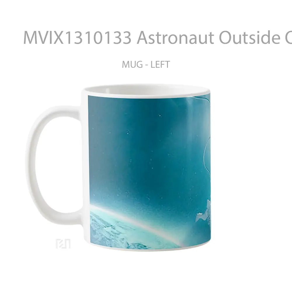 Mug Astronaut Outside Of The Planet Gelas Astronomi - All-side / Desain