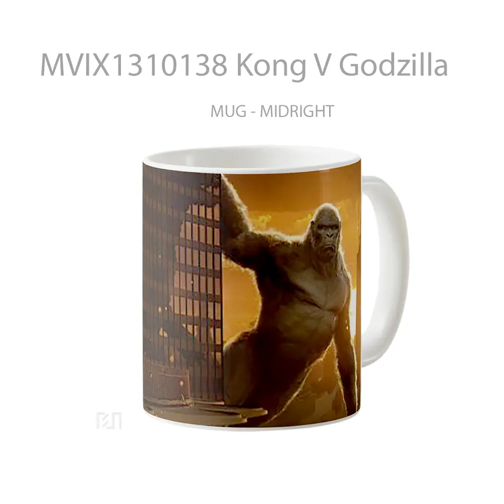 Mug Kong V Godzilla Gelas Keramik Unik - All-side / Desain