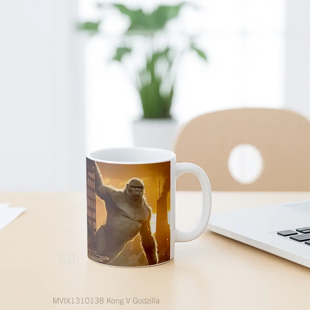 Mug Kong V Godzilla Gelas Keramik Unik - All-side / Desain