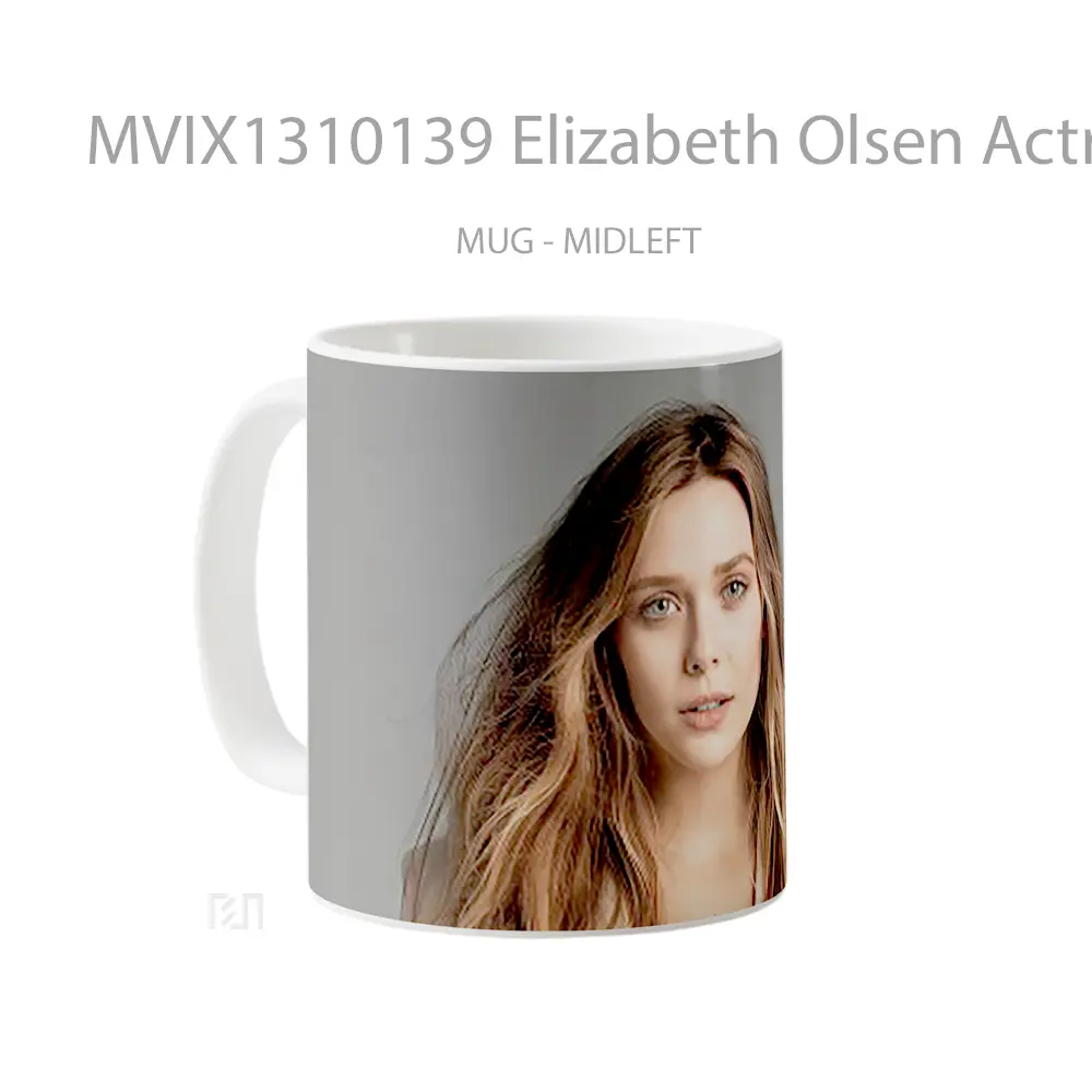Mug Elizabeth Olsen Actress Without Make Up Gelas Keramik Unik - All-side / Desain