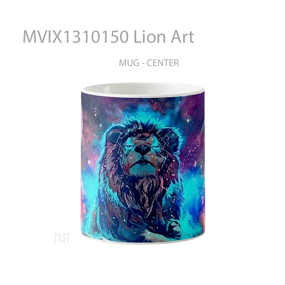 Mug Keramik Premium SNI - Mug Lion Art Gelas Hewan Lucu