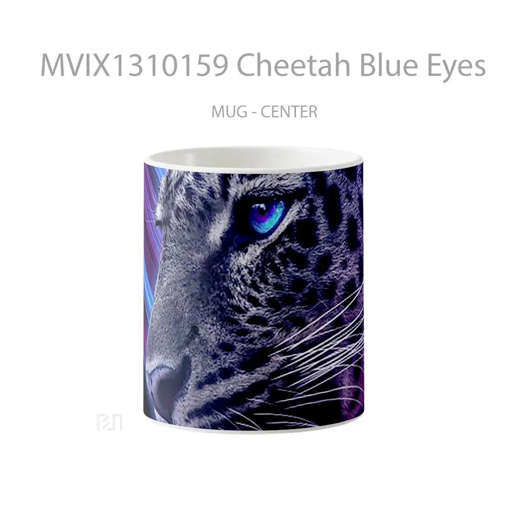 Mug Cheetah Blue Eyes Gelas Keramik Unik