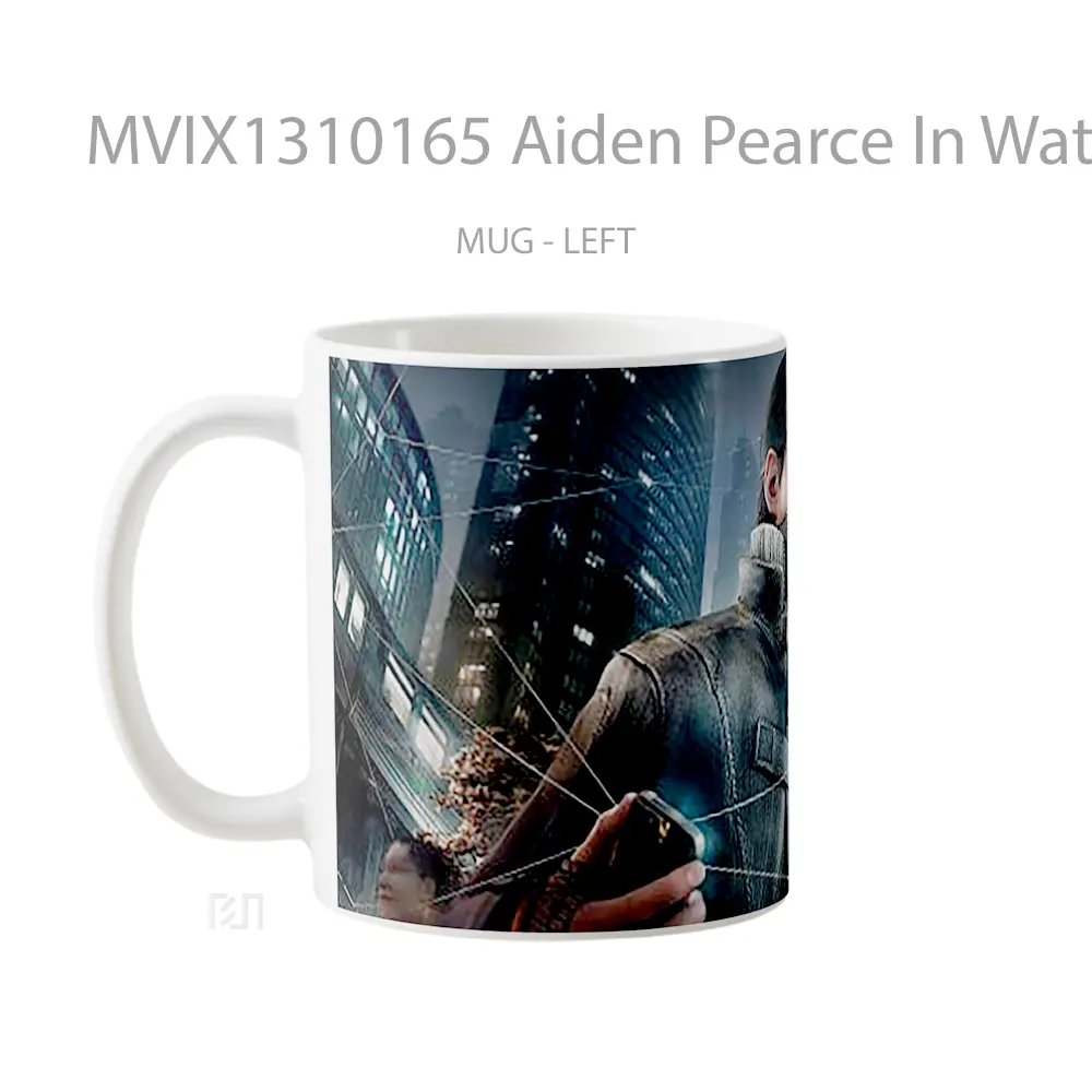 Mug Aiden Pearce In Watch Dogs Gelas Hewan Lucu - All-side / Desain