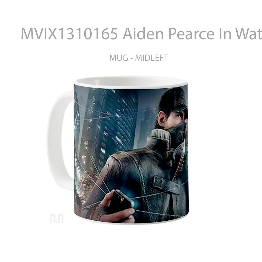 Mug Aiden Pearce In Watch Dogs Gelas Hewan Lucu - All-side / Desain