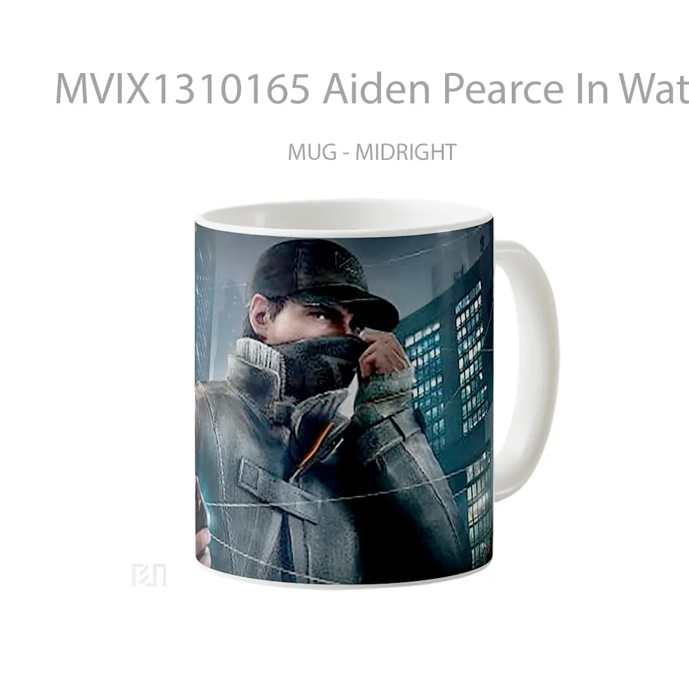 Mug Aiden Pearce In Watch Dogs Gelas Hewan Lucu - All-side / Desain