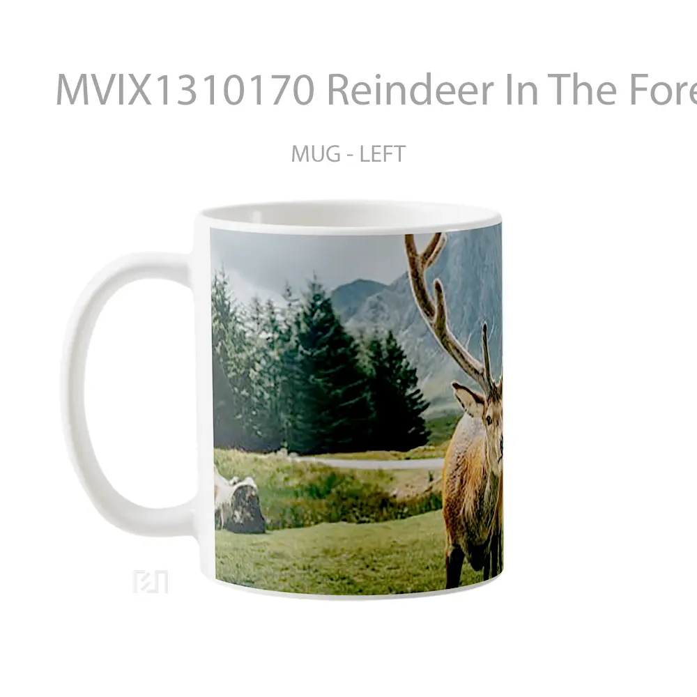 Mug Reindeer In The Forest Gelas Hewan Lucu - All-side / Desain