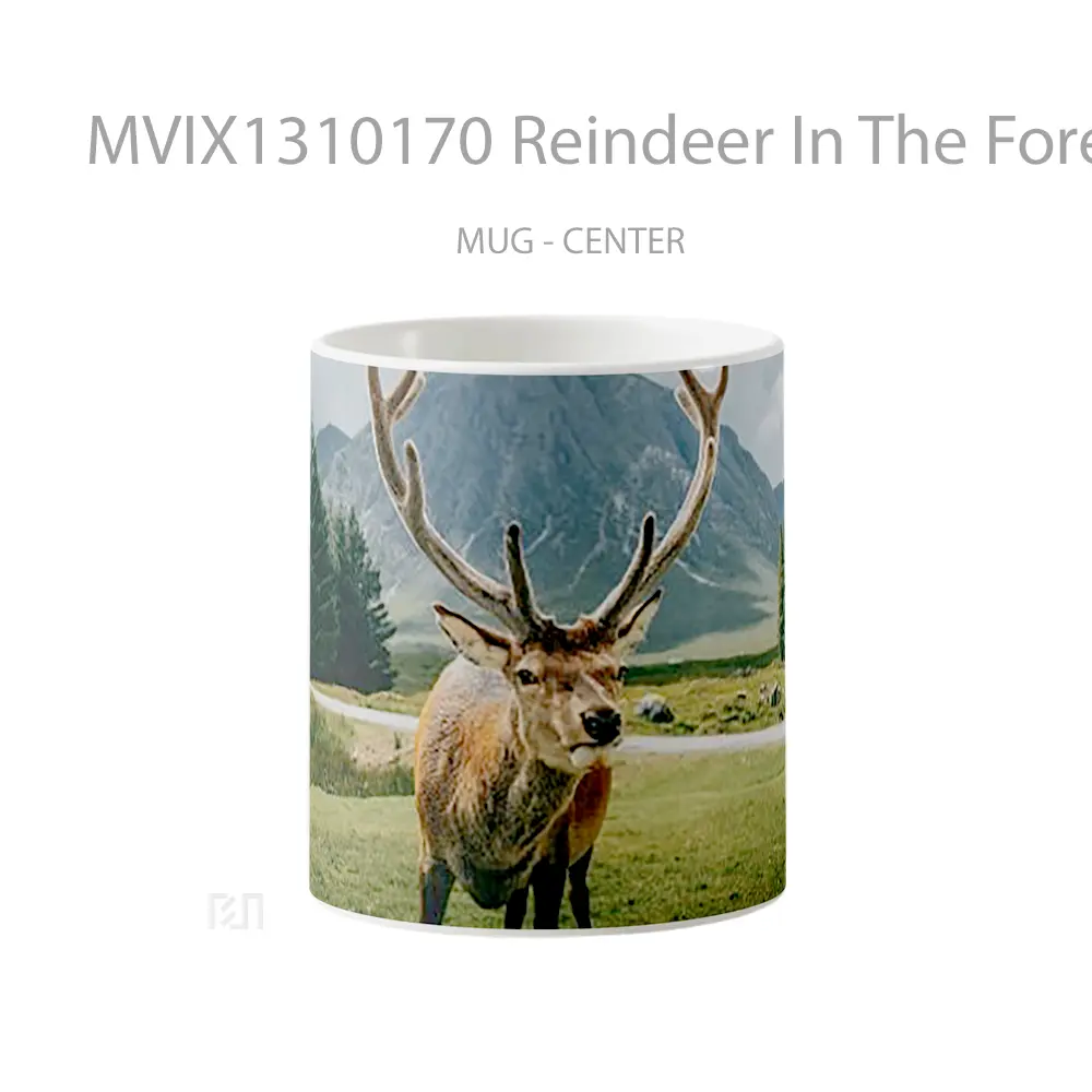 Mug Reindeer In The Forest Gelas Hewan Lucu