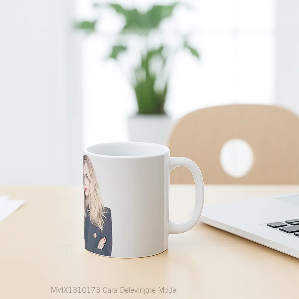 Mug Cara Delevingne Model Gelas Keramik Unik - All-side / Desain