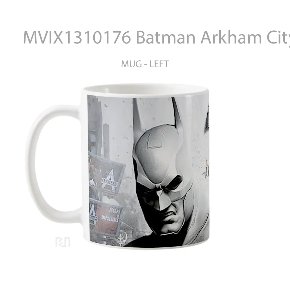Mug Batman Arkham City Armored Edition Gelas Superhero - All-side / Desain