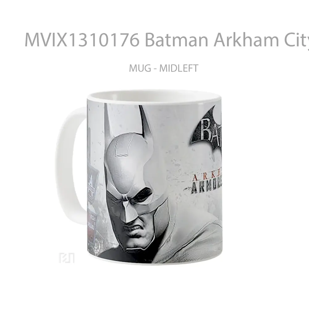 Mug Batman Arkham City Armored Edition Gelas Superhero - All-side / Desain