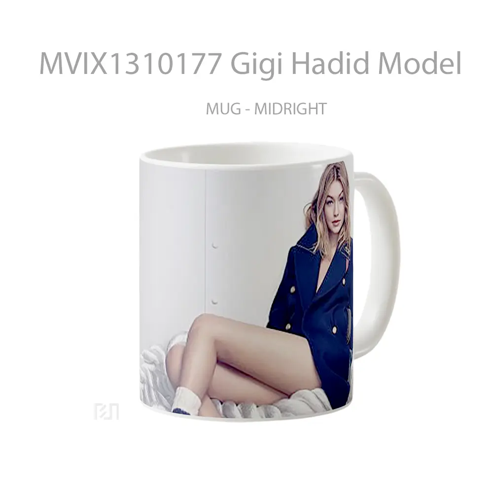 Mug Gigi Hadid Model Gelas Keramik Unik - All-side / Desain