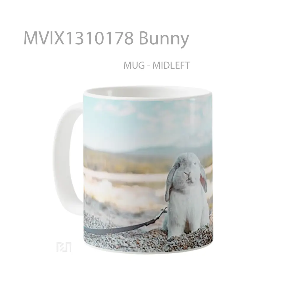 Mug Bunny Gelas Hewan Lucu - All-side / Desain