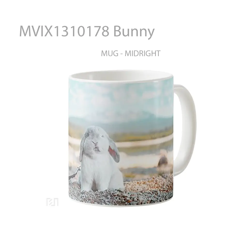 Mug Bunny Gelas Hewan Lucu - All-side / Desain