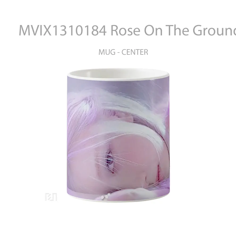 Mug Rose On The Ground Black Pink Gelas Keramik Unik