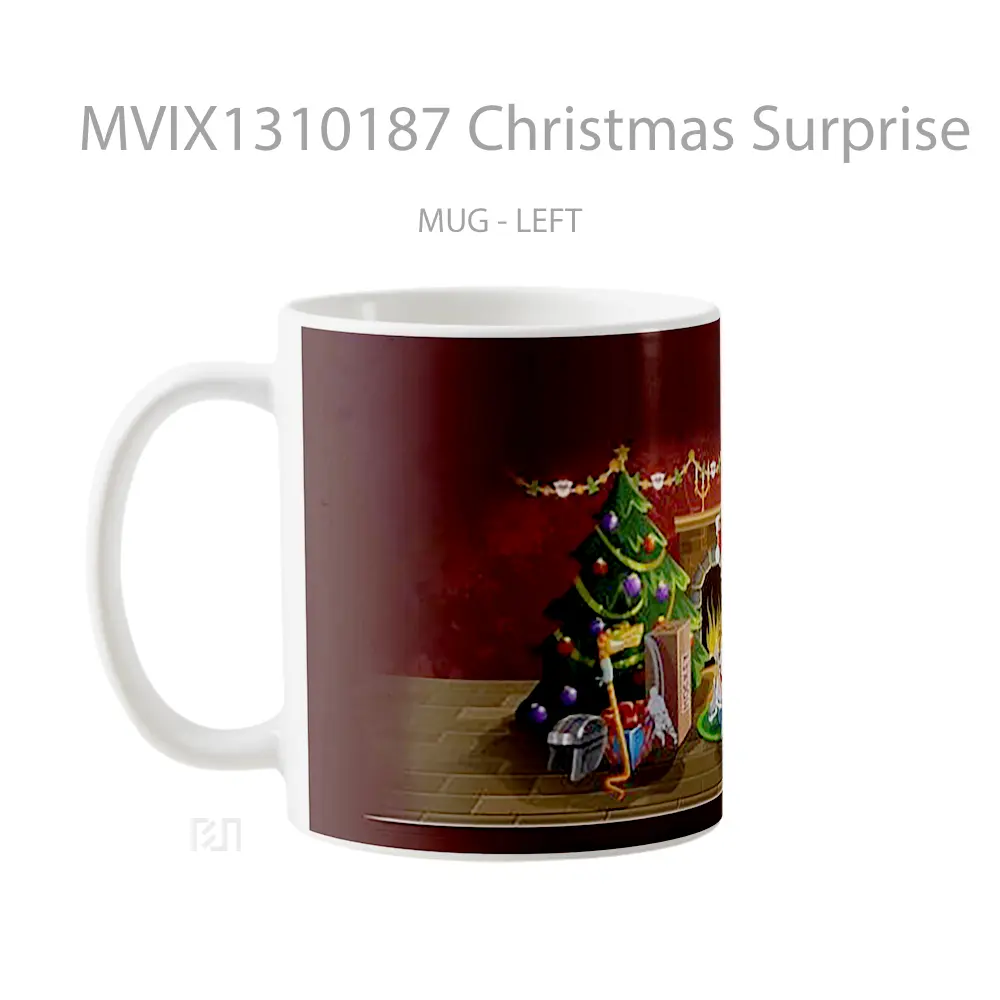 Mug Christmas Surprise Gelas Keramik Unik - All-side / Desain