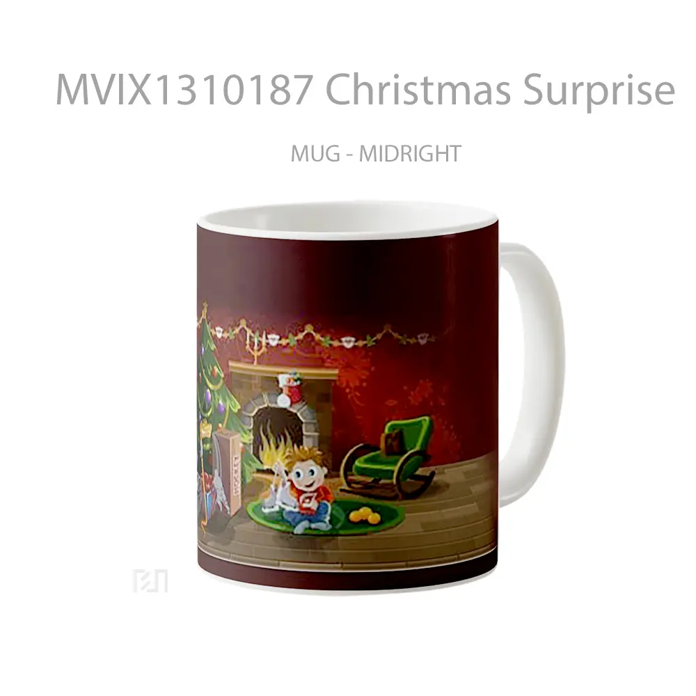 Mug Christmas Surprise Gelas Keramik Unik - All-side / Desain