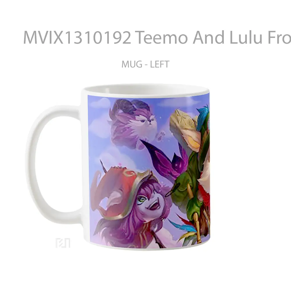 Mug Teemo And Lulu From League Of Legends Cangkir Gamer - All-side / Desain