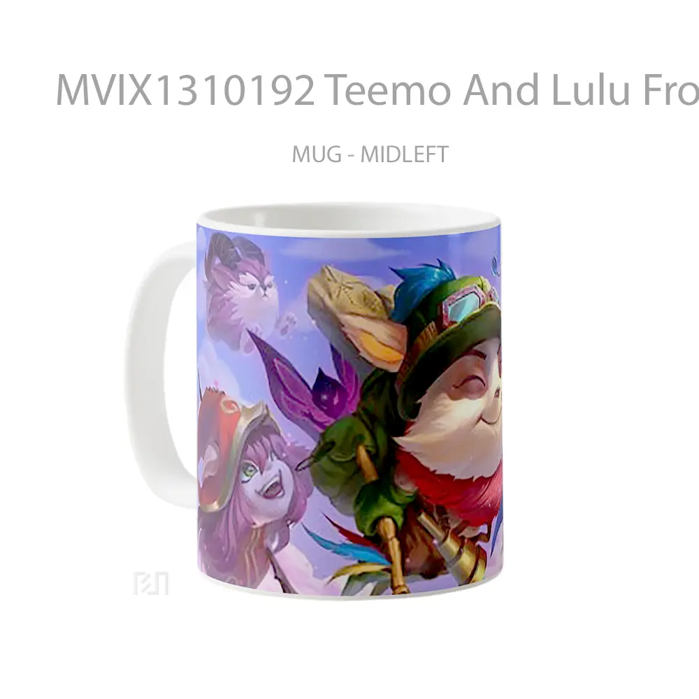 Mug Teemo And Lulu From League Of Legends Cangkir Gamer - All-side / Desain