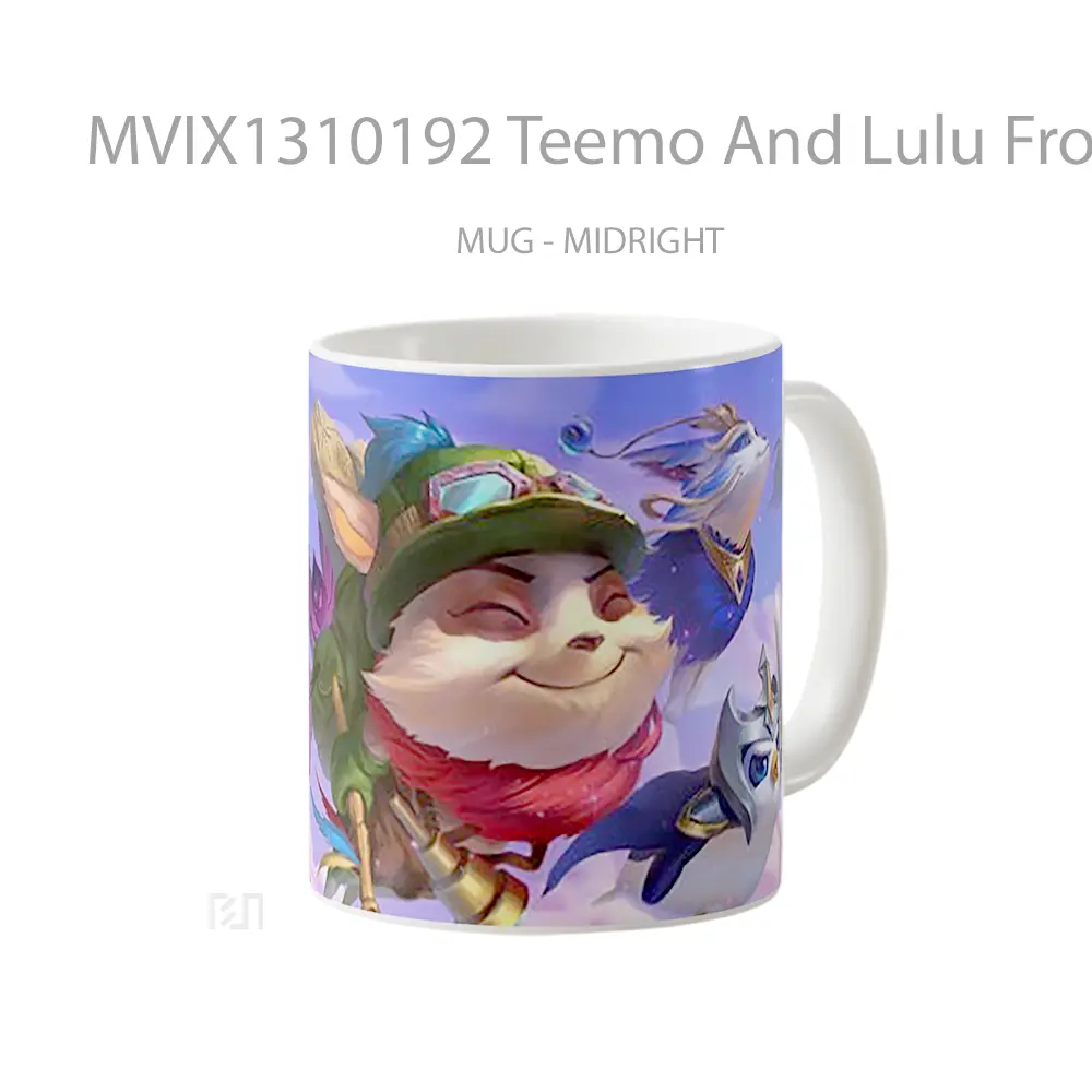 Mug Teemo And Lulu From League Of Legends Cangkir Gamer - All-side / Desain