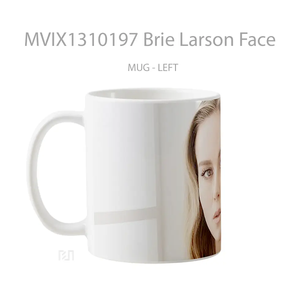 Mug Brie Larson Face Gelas Keramik Unik - All-side / Desain