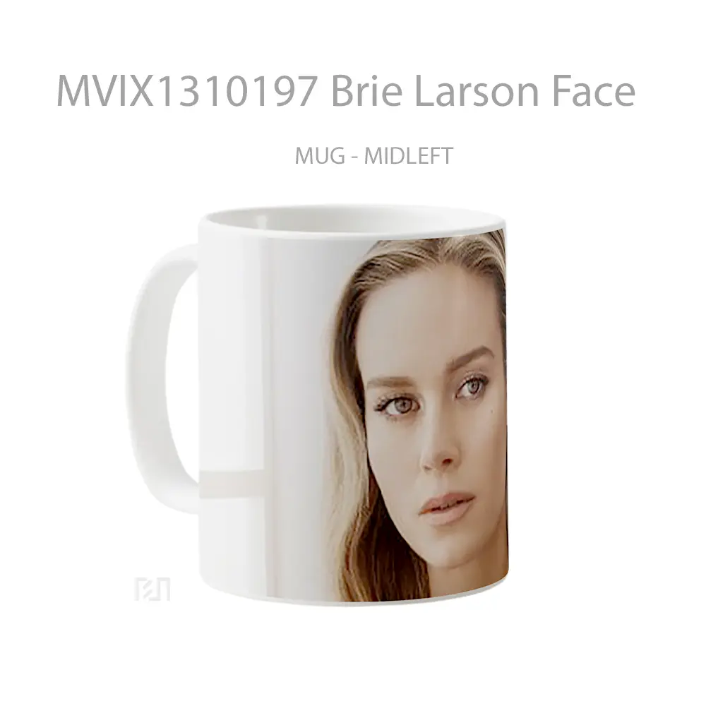 Mug Brie Larson Face Gelas Keramik Unik - All-side / Desain