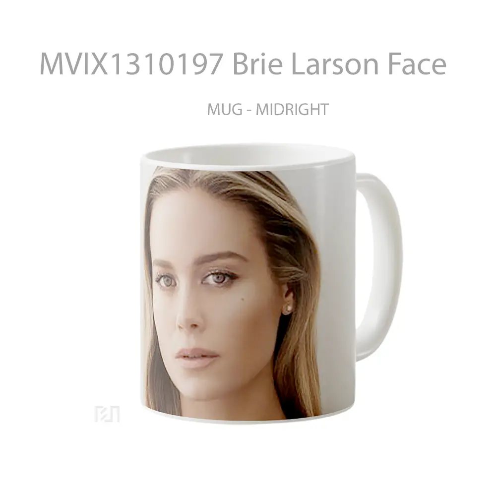 Mug Brie Larson Face Gelas Keramik Unik - All-side / Desain