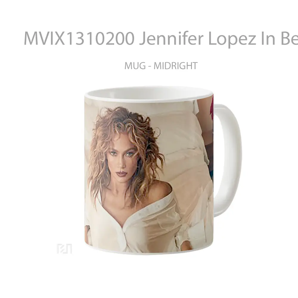 Mug Jennifer Lopez In Bed Gelas Selebriti - All-side / Desain