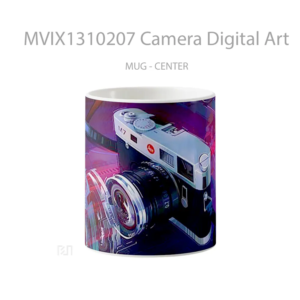 Mug Camera Digital Art Gelas Seni Modern