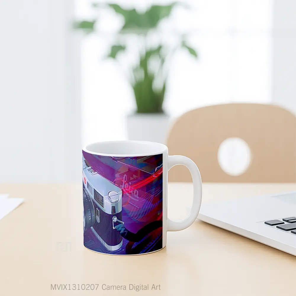 Mug Camera Digital Art Gelas Seni Modern - All-side / Desain