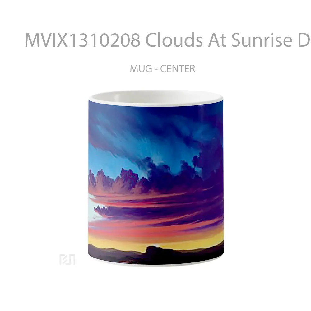 Mug Clouds At Sunrise Digital Art Gelas Pemandangan Alam