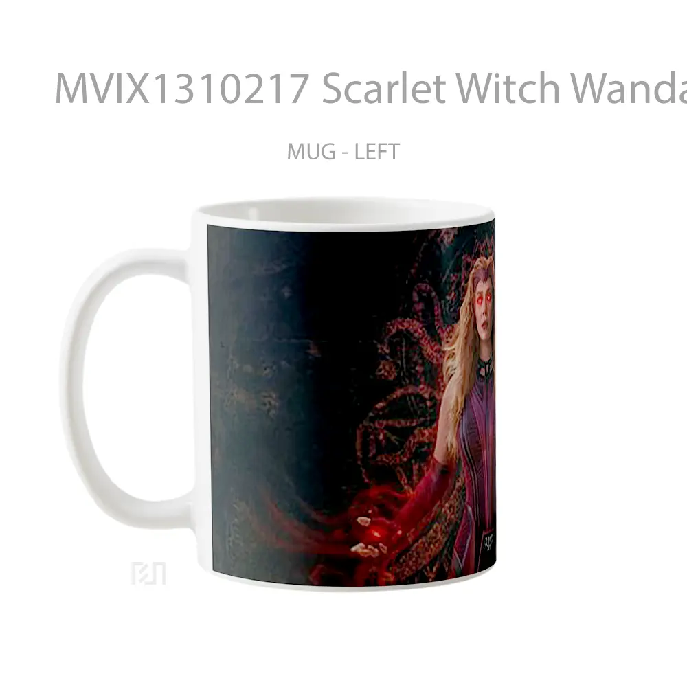 Mug Scarlet Witch Wandavision 2021 Gelas Superhero - All-side / Desain