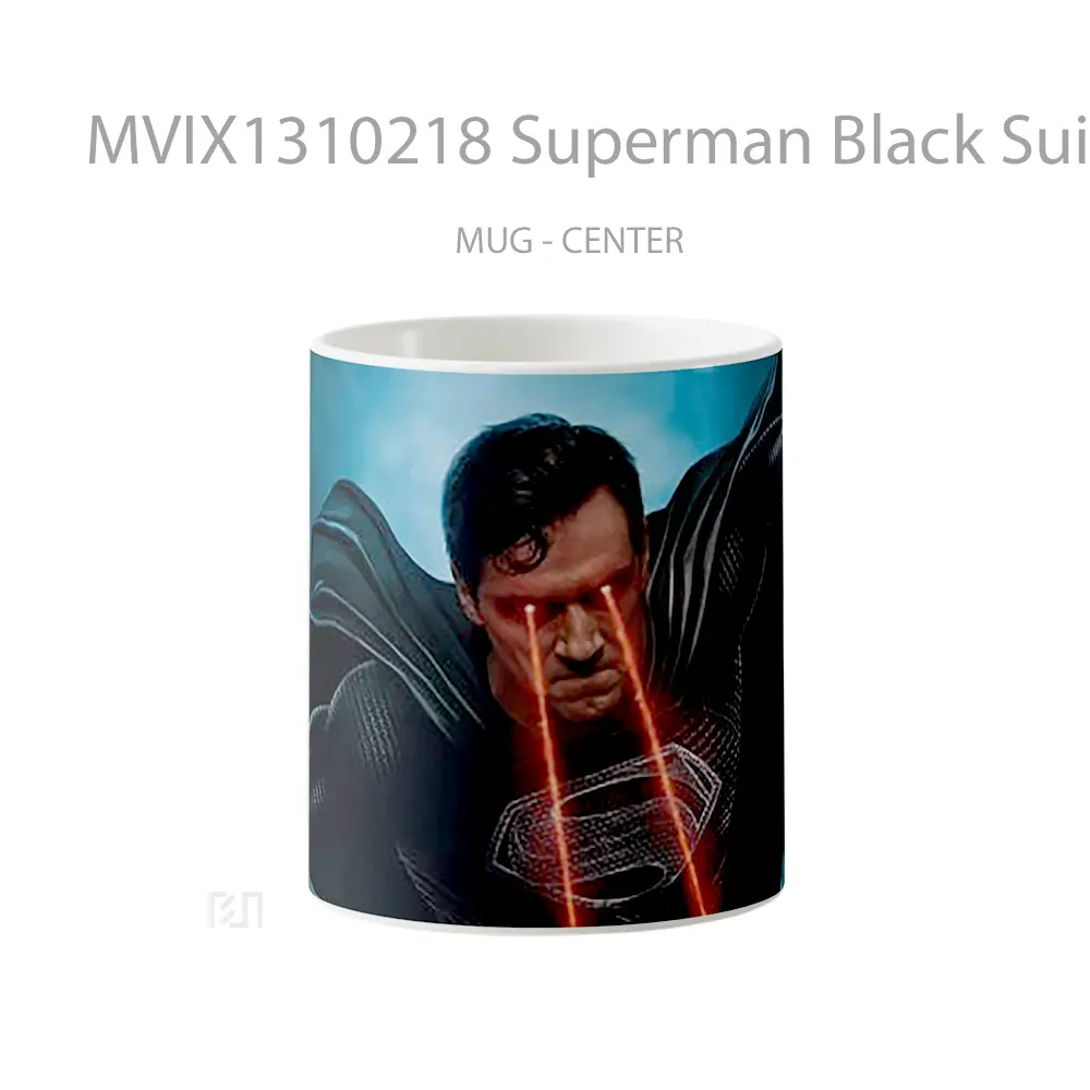 Mug Superman Black Suit Justice League Snyder Cut Gelas Superhero