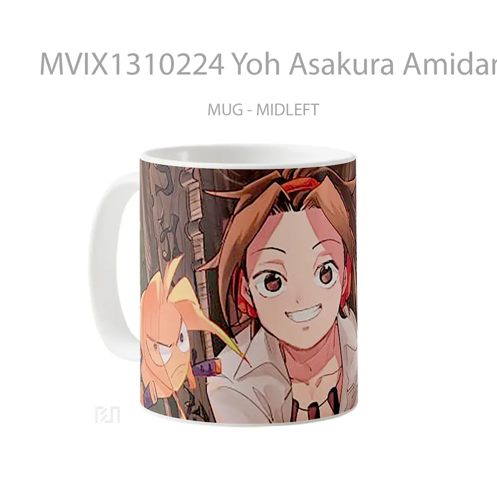Mug Yoh Asakura Amidamaur Shaman King Gelas Keramik Unik - All-side / Desain