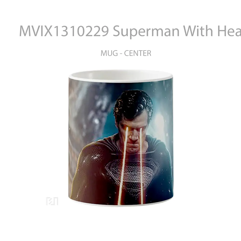 Mug Superman With Heat Vision Gelas Superhero
