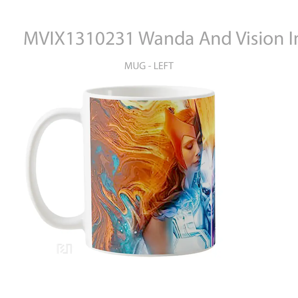 Mug Wanda And Vision In Wandavision Gelas Superhero - All-side / Desain