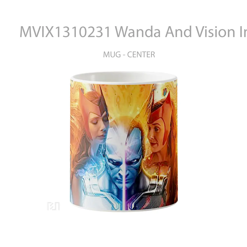 Mug Wanda And Vision In Wandavision Gelas Superhero