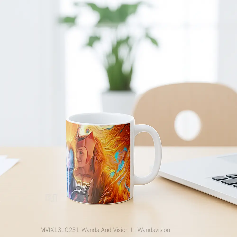 Mug Wanda And Vision In Wandavision Gelas Superhero - All-side / Desain