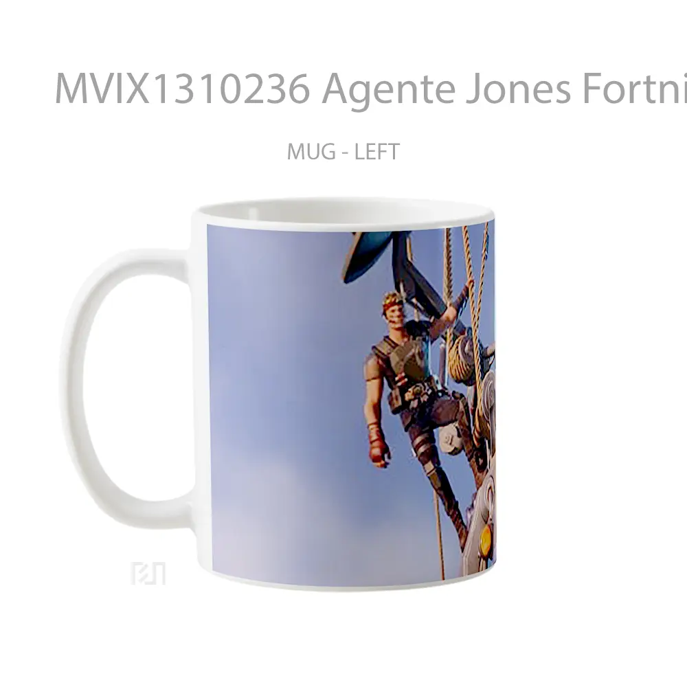 Mug Agente Jones Fortnite Chapter 2 Season 6 Cangkir Gamer - All-side / Desain
