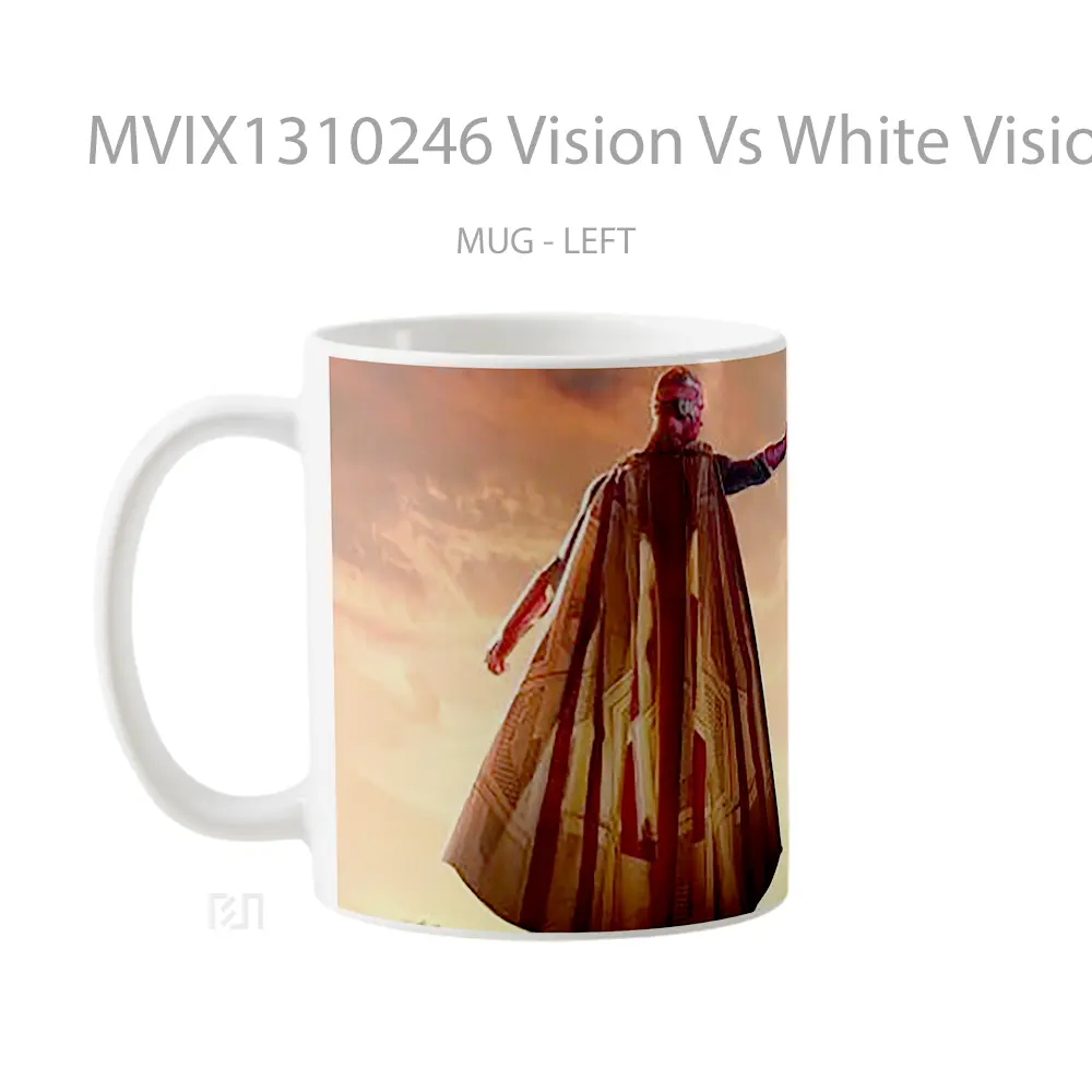 Mug Vision Vs White Vision Gelas Superhero - All-side / Desain
