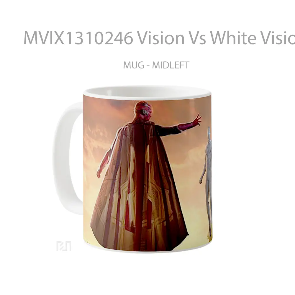 Mug Vision Vs White Vision Gelas Superhero - All-side / Desain