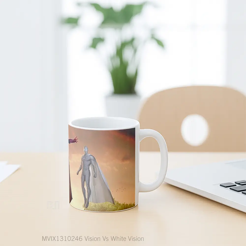 Mug Vision Vs White Vision Gelas Superhero - All-side / Desain