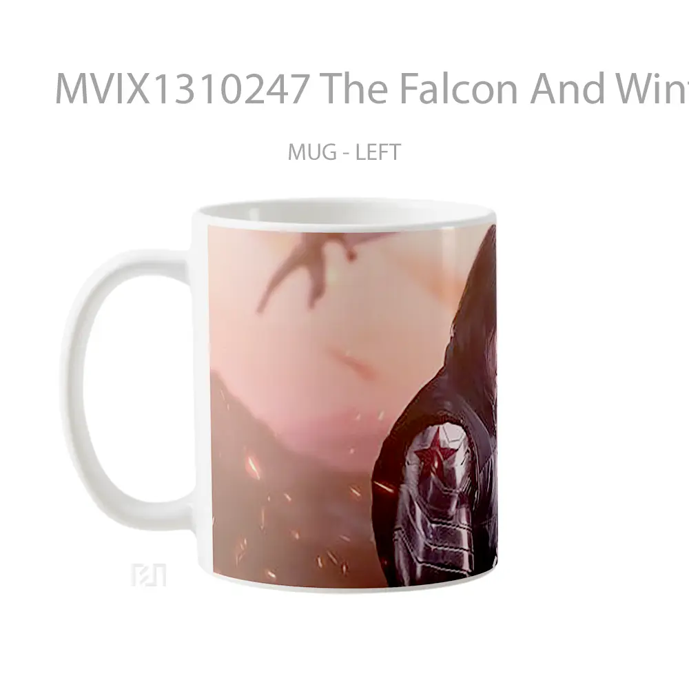 Mug The Falcon And Winter Soldier Sebastian Stan Gelas Superhero - All-side / Desain