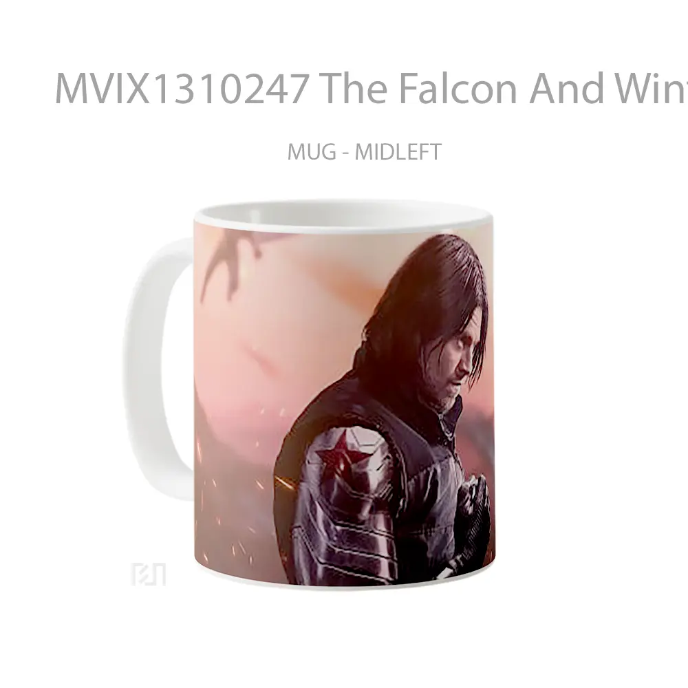 Mug The Falcon And Winter Soldier Sebastian Stan Gelas Superhero - All-side / Desain