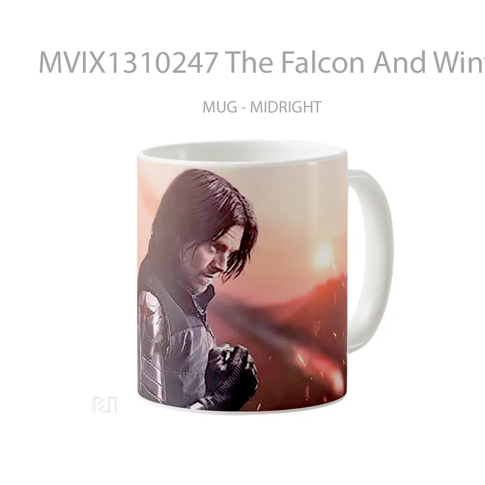 Mug The Falcon And Winter Soldier Sebastian Stan Gelas Superhero - All-side / Desain