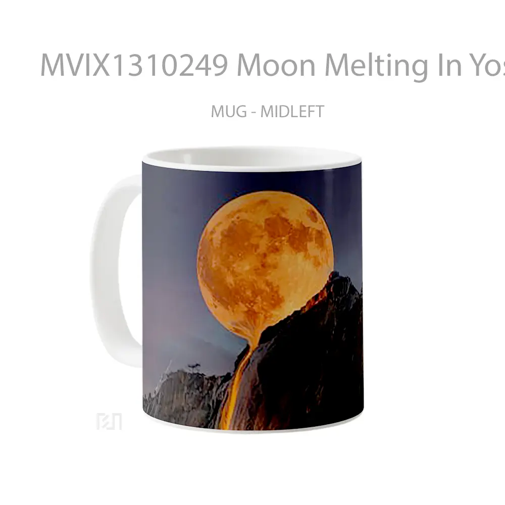 Mug Moon Melting In Yosemite Gelas Astronomi - All-side / Desain