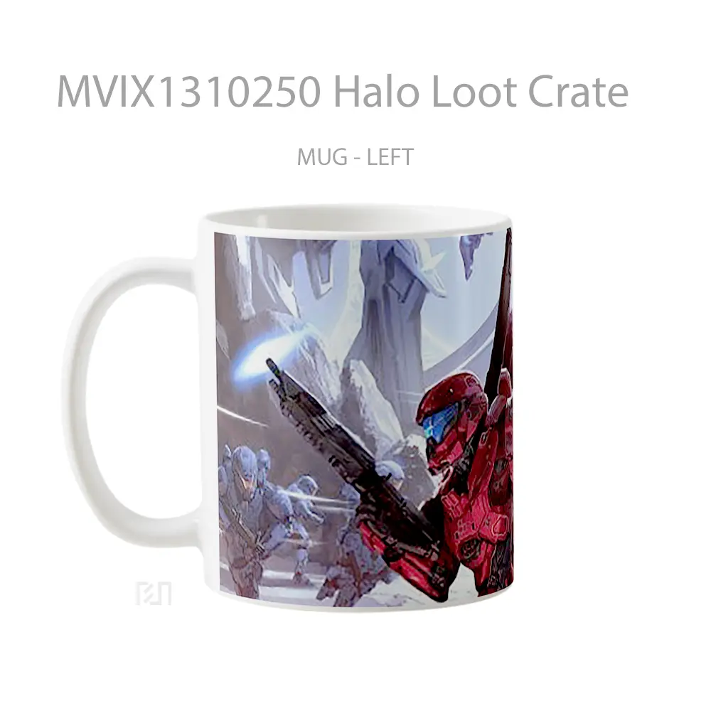 Mug Halo Loot Crate Cangkir Gamer - All-side / Desain