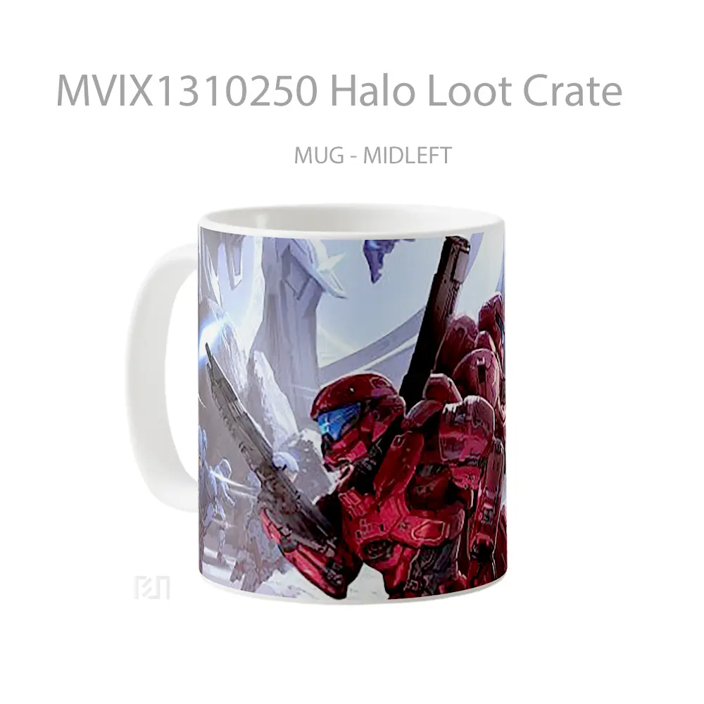 Mug Halo Loot Crate Cangkir Gamer - All-side / Desain